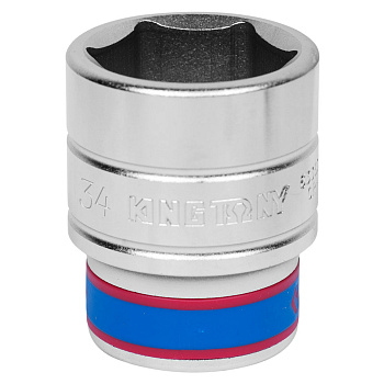 KING TONY Головка торцевая стандартная шестигранная 3/4", 34 мм