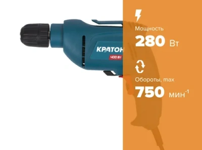 Дрель Кратон D-400/10 HOBBY