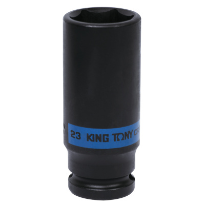 KING TONY Головка торцевая ударная глубокая шестигранная 1/2", 23 мм