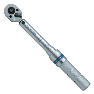 KING TONY Динамометрический ключ 3/8", 3-15 Нм, "COMPACT", для левой и правой резьбы, футляр