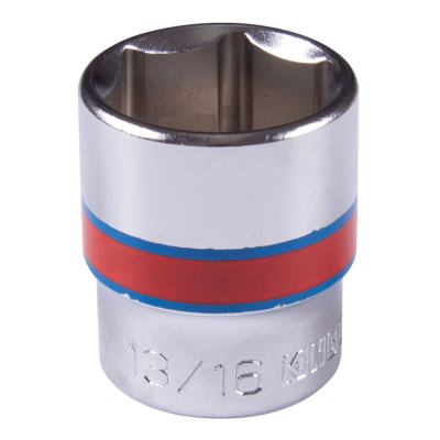 KING TONY Головка торцевая стандартная шестигранная 3/8", 13/16", дюймовая