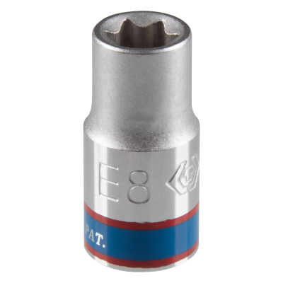 Головка торцевая TORX Е-стандарт 1/4", E8, L = 24 мм KING TONY 237508M