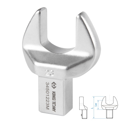 KING TONY Насадка рожковая серии "FIT", 23 мм, 14х18 мм
