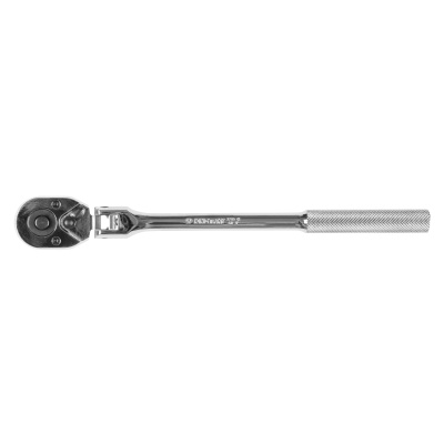 Трещотка 3/8", 280 мм, 32 зубца, флажковая с кнопкой, шарнирная KING TONY 3781-11F