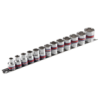 Набор торцевых головок 3/8", двенадцатигранные, 1/4"-13/16", 13 предметов KING TONY 3013SR