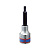 KING TONY Насадка (бита) торцевая 1/2", Torx, T40, L = 80 мм, с отверстием