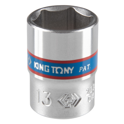 Головка торцевая стандартная шестигранная 1/4", 13 мм KING TONY 233513M