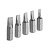 TOLSEN Набор вставок (бит) торцевых 1/4", Slotted, 3-6,5 мм, 25 мм, 5 предметов