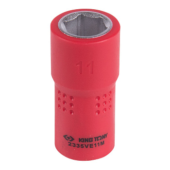 KING TONY Головка торцевая диэлектрическая шестигранная 1/4", 11 мм