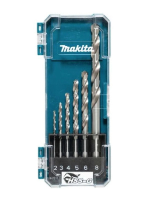 Набор сверл HSS-GS 6 шт. Makita • 2,3,4,5,6,8 мм