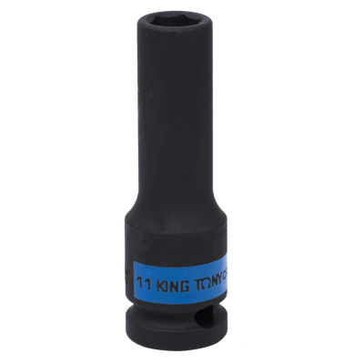 KING TONY Головка торцевая ударная глубокая шестигранная 1/2", 11 мм