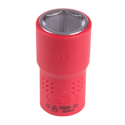 KING TONY Головка торцевая диэлектрическая шестигранная 1/2", 19 мм