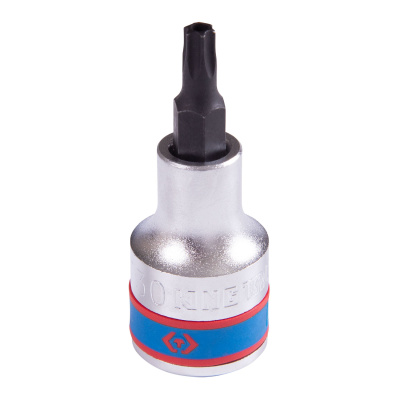 KING TONY Насадка (бита) торцевая 1/2", Torx, T30, L = 60 мм, с отверстием