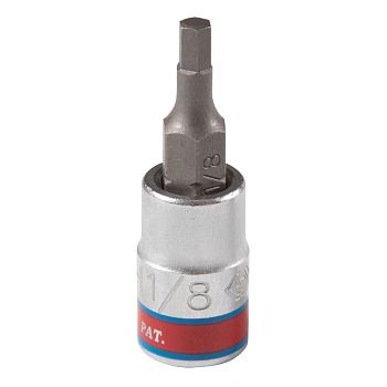 KING TONY Насадка (бита) торцевая 1/4", Hex, 1/8", L = 37 мм
