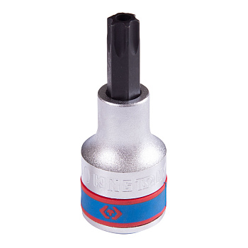 KING TONY Насадка (бита) торцевая 1/2", Torx, T50, L = 60 мм, с отверстием