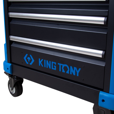 Тележка инструментальная, 7 выдвижных ящиков, "HEAVY DUTY" KING TONY 87G31-7B-BK