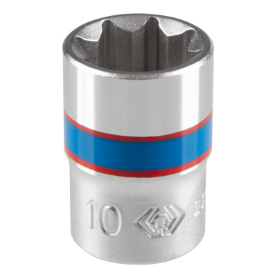 Головка торцевая восьмигранная 1/4", 10 мм KING TONY 231010M