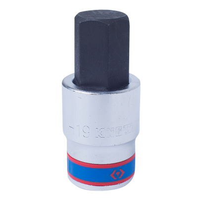 KING TONY Насадка (бита) торцевая 1/2", Hex, 19 мм, L = 66 мм