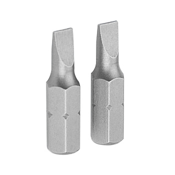 TOLSEN Набор вставок (бит) торцевых 1/4", Slotted, 6,5х1,2 мм, 25 мм, 2 предмета