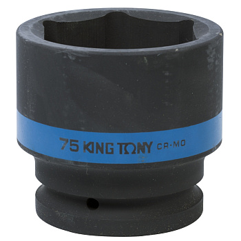 KING TONY Головка торцевая ударная шестигранная 1", 75 мм
