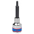 KING TONY Насадка (бита) торцевая 1/2", Torx, T25, L = 80 мм, с отверстием