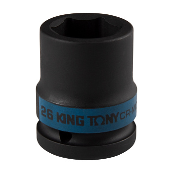 KING TONY Головка торцевая ударная шестигранная 3/4", 26 мм