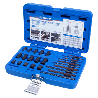 Набор экстракторов и сверел, 25 предметов KING TONY