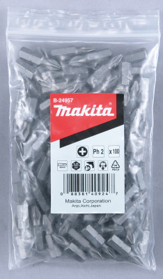 Насадка PH2, 25 мм, C-form, 100 шт. Makita