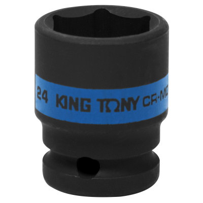 KING TONY Головка торцевая ударная шестигранная 1/2", 24 мм