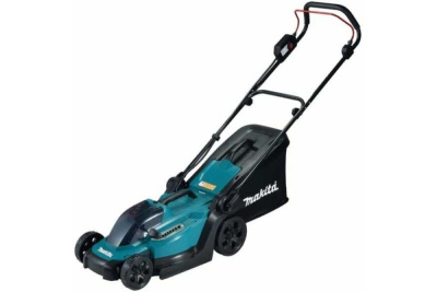 Аккумуляторная газонокосилка Makita DLM330Z • 18V LXT • 450 Вт • ширина 33 см • травосборник 30 л • 3в1 • 8 ступеней центр. регулировки • 20-75 мм • XPT