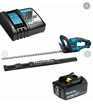 Аккумуляторный кусторез Makita DUH607F001 • 18V LXT • 250 Вт • 60 см • 2700 рез/мин • в комплекте BL1830B DC18WC
