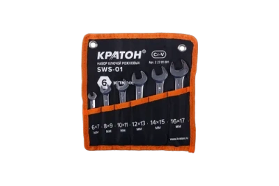 Набор ключей рожковых Кратон SWS-01 6 пр.