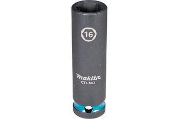 Ударная удлиненная торцовая головка Impact Black 1/2" 16x81,5 мм Makita