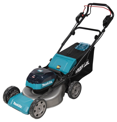 Аккумуляторная газонокосилка Makita LM001GT201 • 40V XGT • 1900 Вт • 48 см • 62 л • 1.5-5 км/ч • 4в1 • в комплекте 2xBL4050F DC40RC