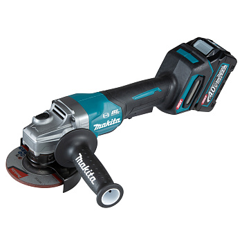 Аккумуляторная УШМ с широкой клавишей включения Makita GA012GM201 • 40V XGT Li-ion • 115 мм • 8500 об/мин