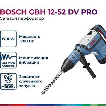 Перфораторы SDS-max GBH 12-52 DV BOSCH