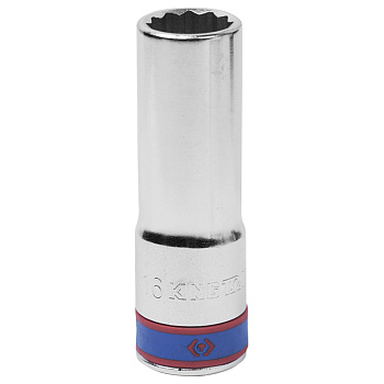 Головка торцевая глубокая двенадцатигранная 1/2", 16 мм KING TONY 423016M Головка торцевая глубокая двенадцатигранная 1/2", 16 мм KING TONY 423016M