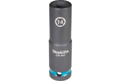 Ударная удлиненная торцовая головка Impact Black 1/2" 14x81,5 мм Makita