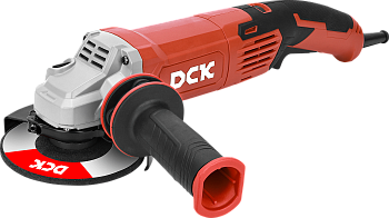 Машина шлифовальная угловая DCK KSM05-125, 1500Вт, 125мм, пл.пуск, эл.стаб. об, анти-рестарт.