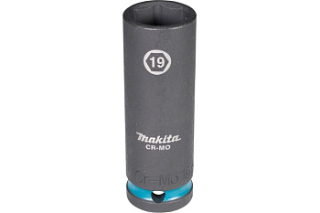 Ударная удлиненная торцовая головка Impact Black 1/2" 19x81,5 мм Makita
