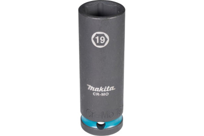 Ударная удлиненная торцовая головка Impact Black 1/2" 19x81,5 мм Makita