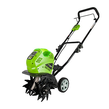 Культиватор аккумуляторный Greenworks G40TLK4, 40V, с 1хАКБ 4 А.ч и ЗУ