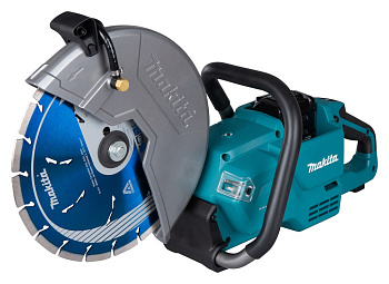 Аккумуляторный резчик Makita CE004GZ • 40V XGT • BL • 1.9 кВт • d-305x25 мм • рез 121 мм • набор для подачи воды • AFT • XPT