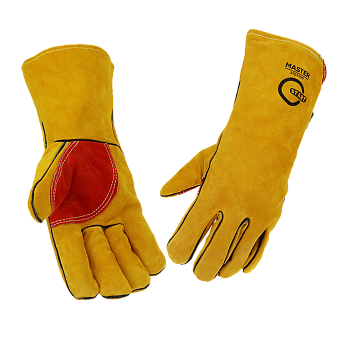 Краги спилковые, усиленная ладонь Kevlar/Master Краги спилковые, усиленная ладонь Kevlar/Master