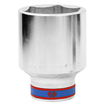 KING TONY Головка торцевая глубокая шестигранная 3/4", 57 мм