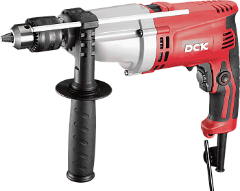 Дрель ударная DCK KZJ20, 720Вт, 2 скорости, рег.оборотов, ЗВП, реверс.