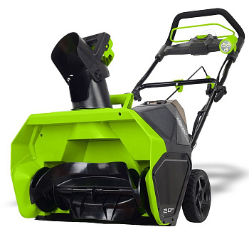 Снегоуборщик аккумуляторный Greenworks GD40STK5, 40V, 51 см, бесщеточный, с 1хАКБ 5 А.ч и ЗУ