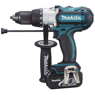 Аккумуляторная ударная дрель-шуруповерт Makita DHP451RFE • 18V LXT • 40 Нм • 0-1700 об/мин