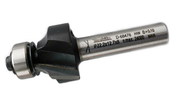 Фреза кром. калевочная "Эконом" внутр. радиус 4.8R 22,2х12,7х8х55х2Т Makita
