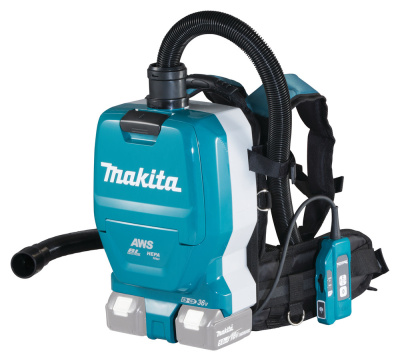 Аккумуляторный ранцевый пылесос Makita DVC265ZXU • 18V X2 LXT • 11 кПа • 2 л